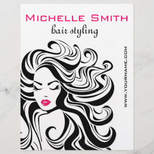 Retro Hairstyling marknadsföring Reklamblad