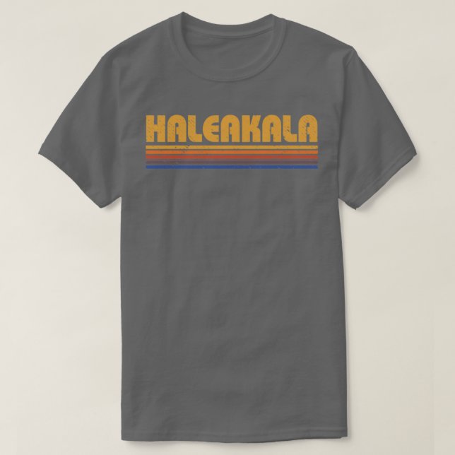 Retro Haleakala Hawaii Vintage T Shirt (Design framsida)