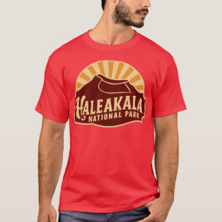Retro Haleakala nationalpark Emblem TShirt T Shirt