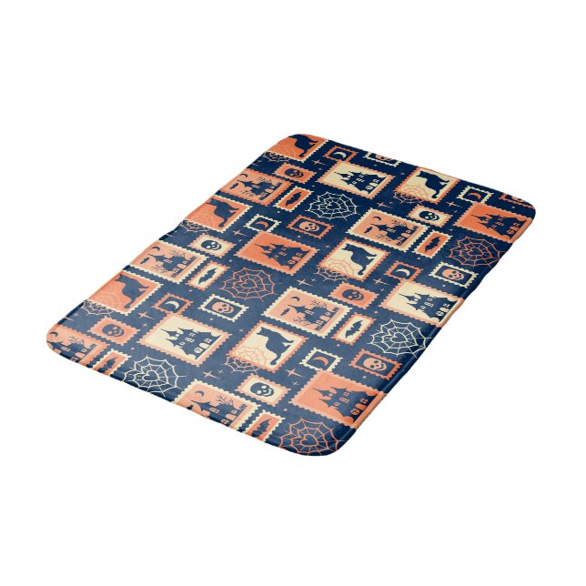 Retro Halloween Artistamps Badrumsmatta (Vinklad)