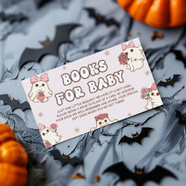 Retro Halloween Baby Shower Bokar för Baby Tilläggskort