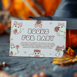 Retro Halloween Baby Shower Bokar för Baby Tilläggskort