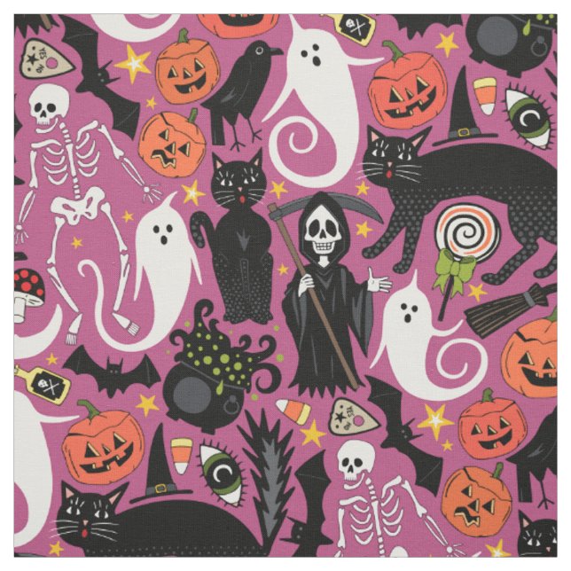 retro halloween bubblegum tyg (Provkarta)