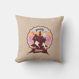 Retro Halloween Costume Spooky Haunted House Ghost Kudde