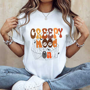 Retro Halloween Creepy Mood On T Shirt