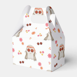 Retro Halloween Cute Kids Blommigt Ghost Presentaskar