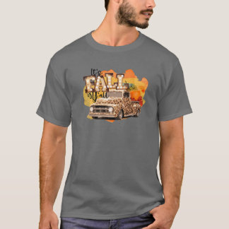 Retro Halloween Det är Fall Y'all Pumpkin Lastbil T Shirt