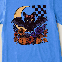 Retro Halloween Fladdermus med Måne gotisk estetis T Shirt