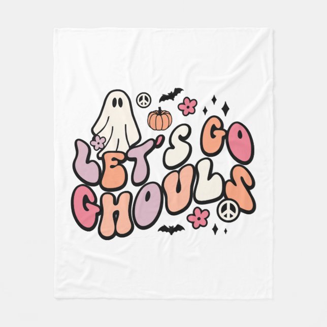 Retro Halloween Fleecefilt (Framsidan)