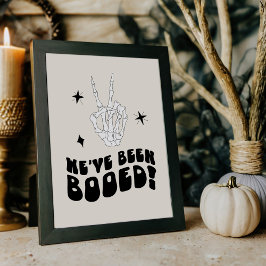 Retro Halloween Groovy Boo-spelskylt Poster