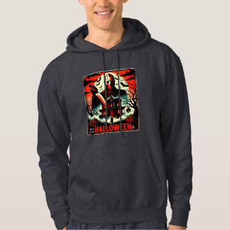 Retro Halloween Horror Natten 80-tal Slasher Vibes Hoodie