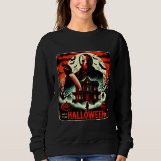 Retro Halloween Horror Natten 80-tal Slasher Vibes T Shirt