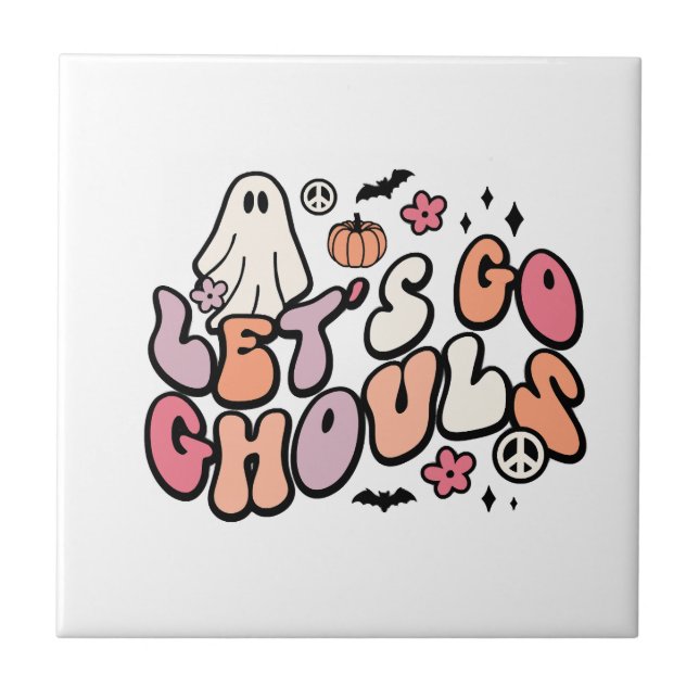 Retro Halloween Kakelplatta (Framsidan)
