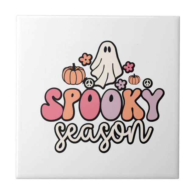 Retro Halloween Kakelplatta (Framsidan)