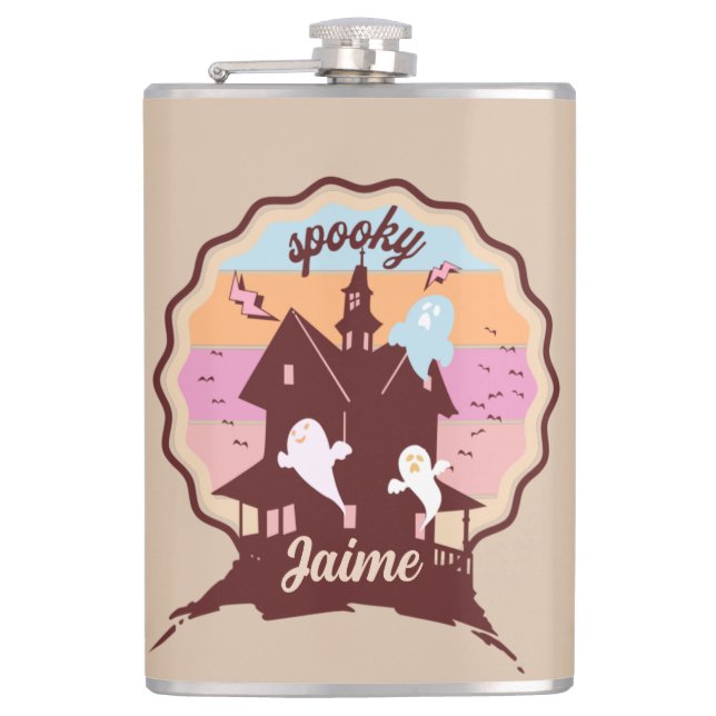 Retro Halloween-kostym Spöklik Häxfabrik Spöke Fickplunta (Framsidan)