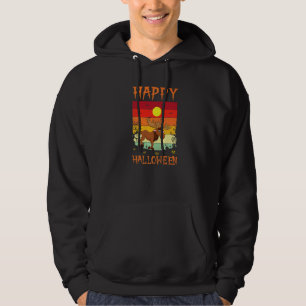 Retro Halloween-kostymer Matchande älg Halloween Hoodie