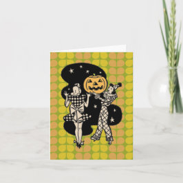 Retro Halloween Ladlies Kort