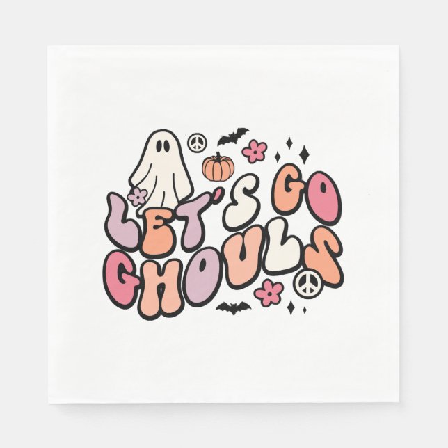Retro Halloween Pappersservett (Framsidan)