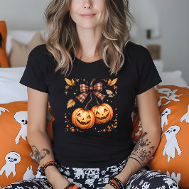 Retro Halloween Pumpkin Cherries faller hösten T Shirt
