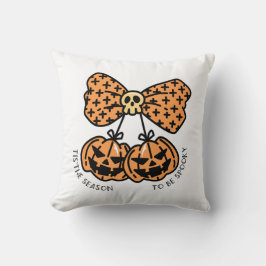 Retro Halloween Pumpkins Season to be Spooky Kudde