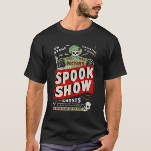 Retro Halloween Skeleton Horror Movie Midnight Spo T Shirt
