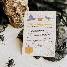 Retro Halloween-spelets Boo-spelkortstecken