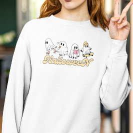 Retro Halloween Spöken Cute Groovy och Vintage T Shirt