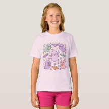 Retro Halloween T-Shirt för barn, Rose Spooky