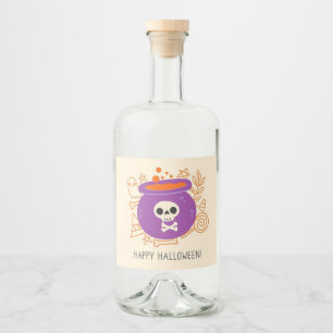 Retro Halloween-taloky potionelixir Spritflaskor Etikett