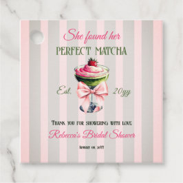 Retro Halm Perfekt Matcha Rosa Rosett Bröllopsdusc Gåvor Etiketter