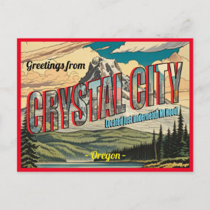Retro Hälsning från Crystal City Vykort