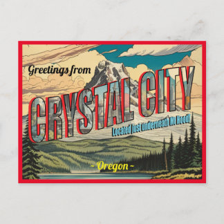 Retro Hälsning från Crystal City Vykort