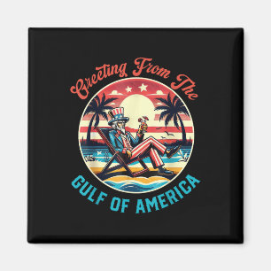 Retro Hälsning från Förenta staternas Bukt Trump Magnet