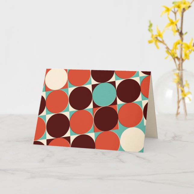 Retro-hälsningskort Kort (Gul blomma)