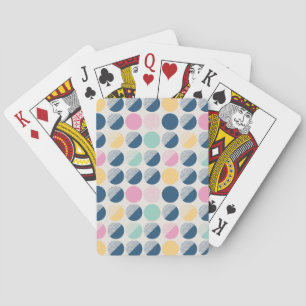 Retro Halv-Cirkla mönster Casinokort