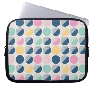 Retro Halv-Cirkla mönster Laptop Fodral