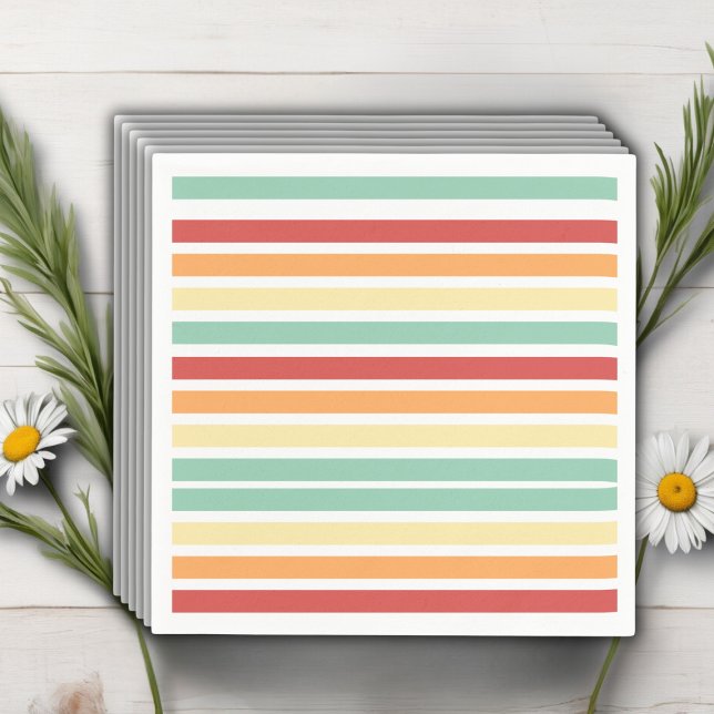 Retro halv Daisy, babystövel Pappersservett (Skapare uppladdad)