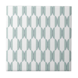 RETRO HALVMÅNE I LJUST - grön FÄRG Kakelplatta