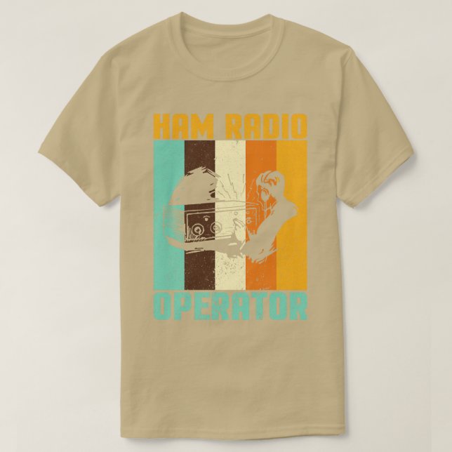 Retro Ham Radio I Base Station Amateur Radio I Ham T Shirt (Design framsida)