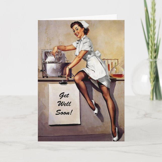 Retro Hämta snart kort (Framsida)