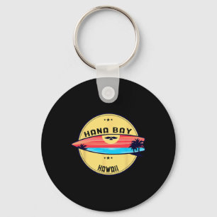 Retro Hana Y Hawaii Strand Surfing Nyckelring