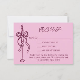 Retro Hand Drawn Burgundy Wedding Website QR Code OSA Kort