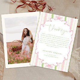 Retro Hand Drawn Thank you Graduation Inbjudningar