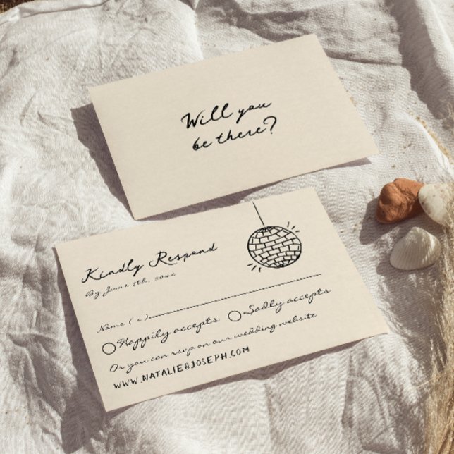 Retro Hand, skrivet, fyrkantigt, fyrkantigt Roligt OSA Kort (Skapare uppladdad)