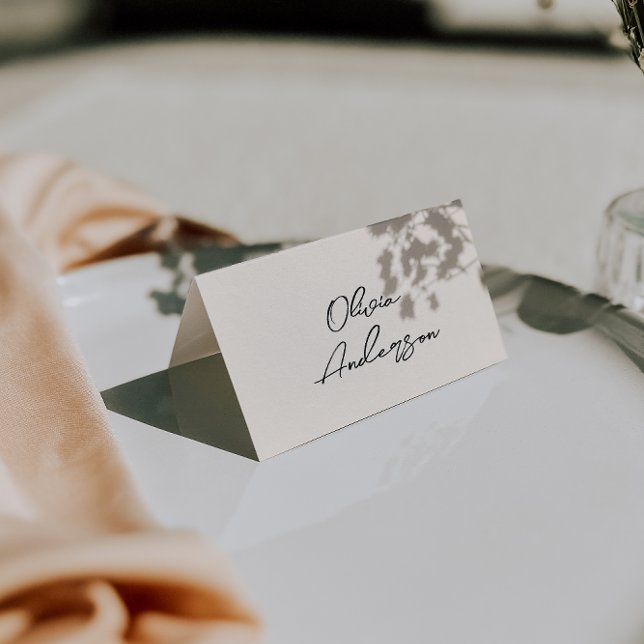Retro Hand Written Whimsical Wedding Place Cards Bordsnummer (Skapare uppladdad)