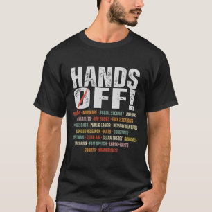 Retro Händer av Protest Public Lands Medicare Patr T Shirt
