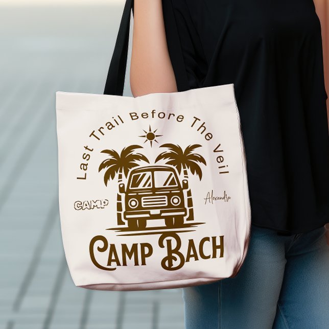 Retro Handflatan Camper - Boho Bachelorette Helg Tygkasse (Skapare uppladdad)