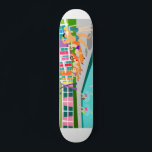 Retro Handflatan Vår Hotel Skateboard<br><div class="desc">Den här Retro Vår Hotel-skateboard är lika fantastisk som den är kitschy. Dess ljumliga, ljusa regnbågskugga är fördämd av de kalkgröna bergen och spektakulärt ikoniska handflatan träd. Det finns en party som går vid bassäng med badande skönhet och muskel manar som blöder upp vitamin D medan de synkroniserade simmarna presterar....</div>