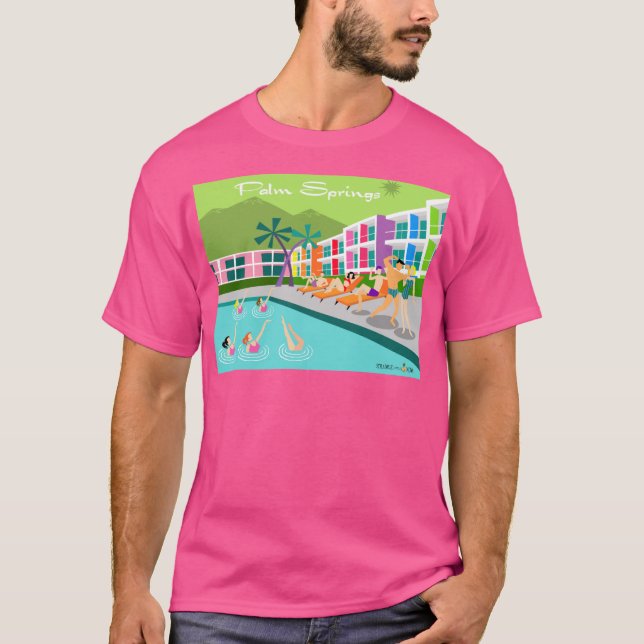Retro Handflatan Vår Hotel T-Shirt (Framsida)