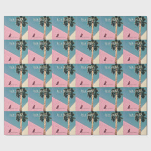 Retro Handflatan Vår Wrapping Papper Presentpapper